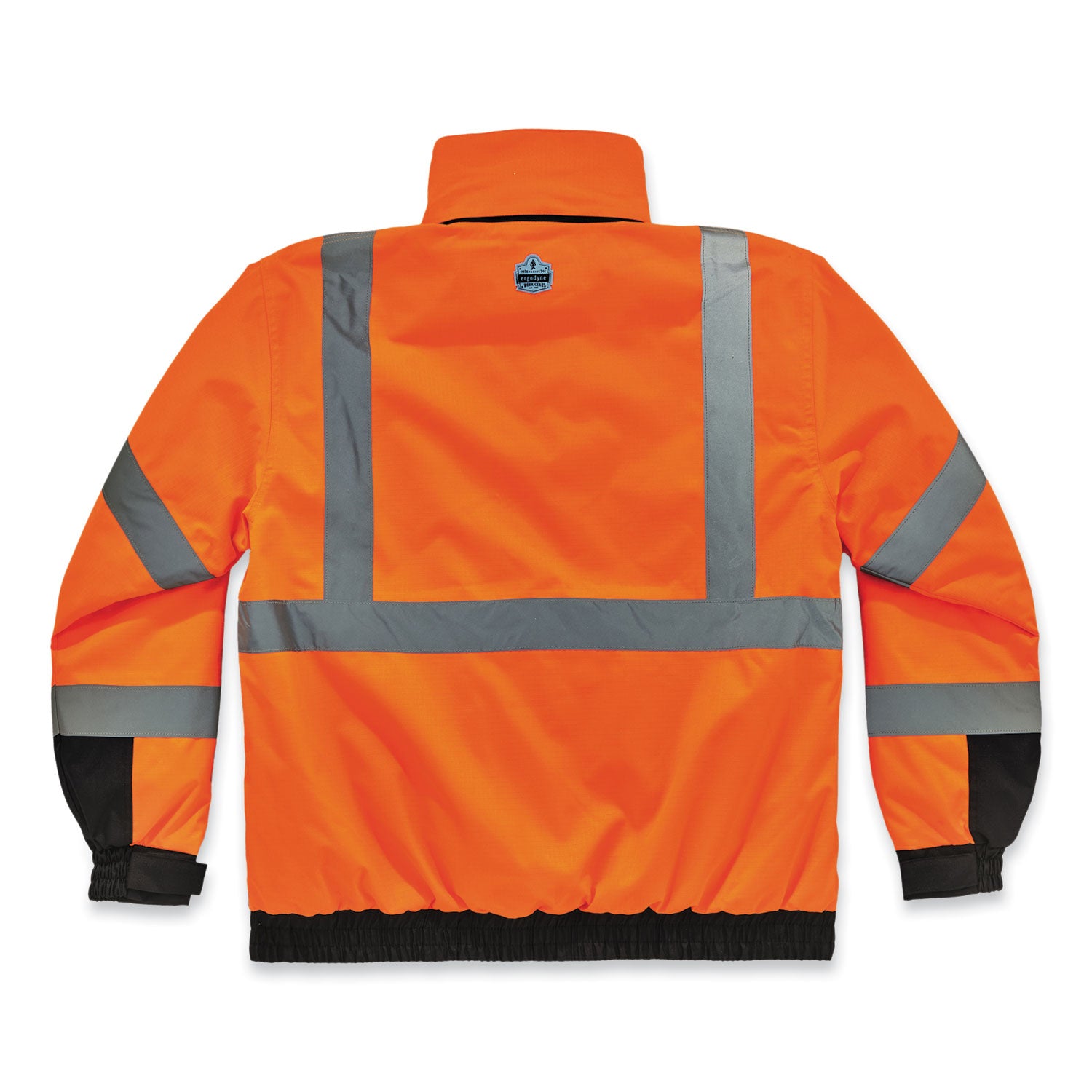 GloWear 8381 Class 3 Hi-Vis 4-in-1 Quilted Bomber Jacket, Orange, 5X-Large, Ships in 1-3 Business Days