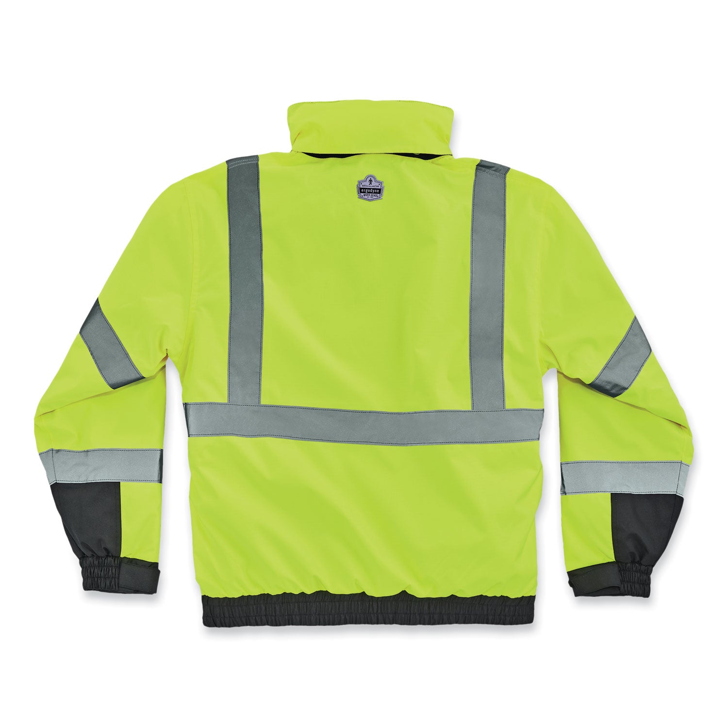 glowear-8381-class-3-hi-vis-4-in-1-quilted-bomber-jacket-lime-small-ships-in-1-3-business-days_ego25592 - 2