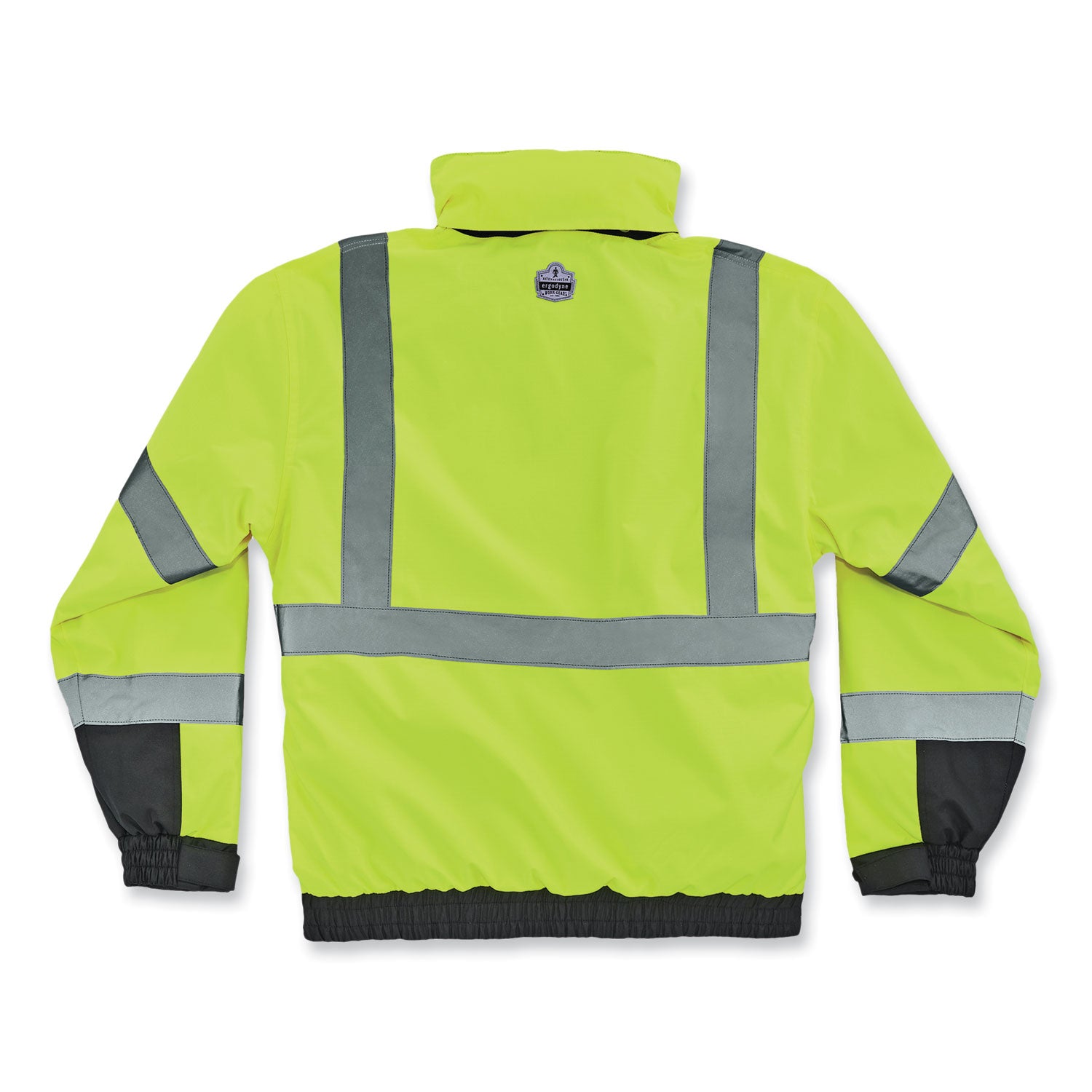 glowear-8381-class-3-hi-vis-4-in-1-quilted-bomber-jacket-lime-4x-large-ships-in-1-3-business-days_ego25598 - 2