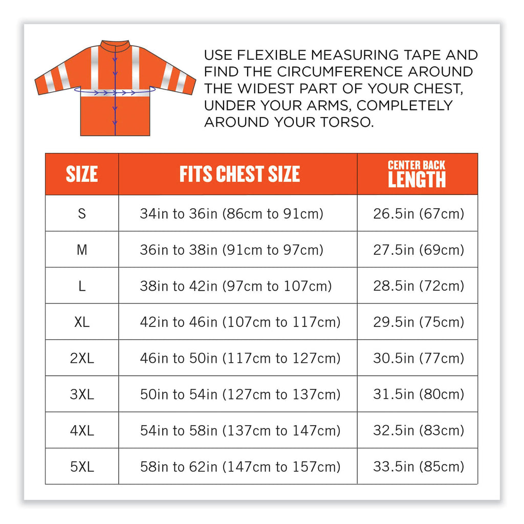 GloWear 8377 Class 3 Hi-Vis Quilted Bomber Jacket, Orange, Small, Ships in 1-3 Business Days