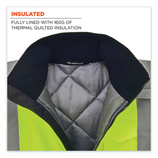 glowear-8377-class-3-hi-vis-quilted-bomber-jacket-lime-5x-large-ships-in-1-3-business-days_ego25629 - 3