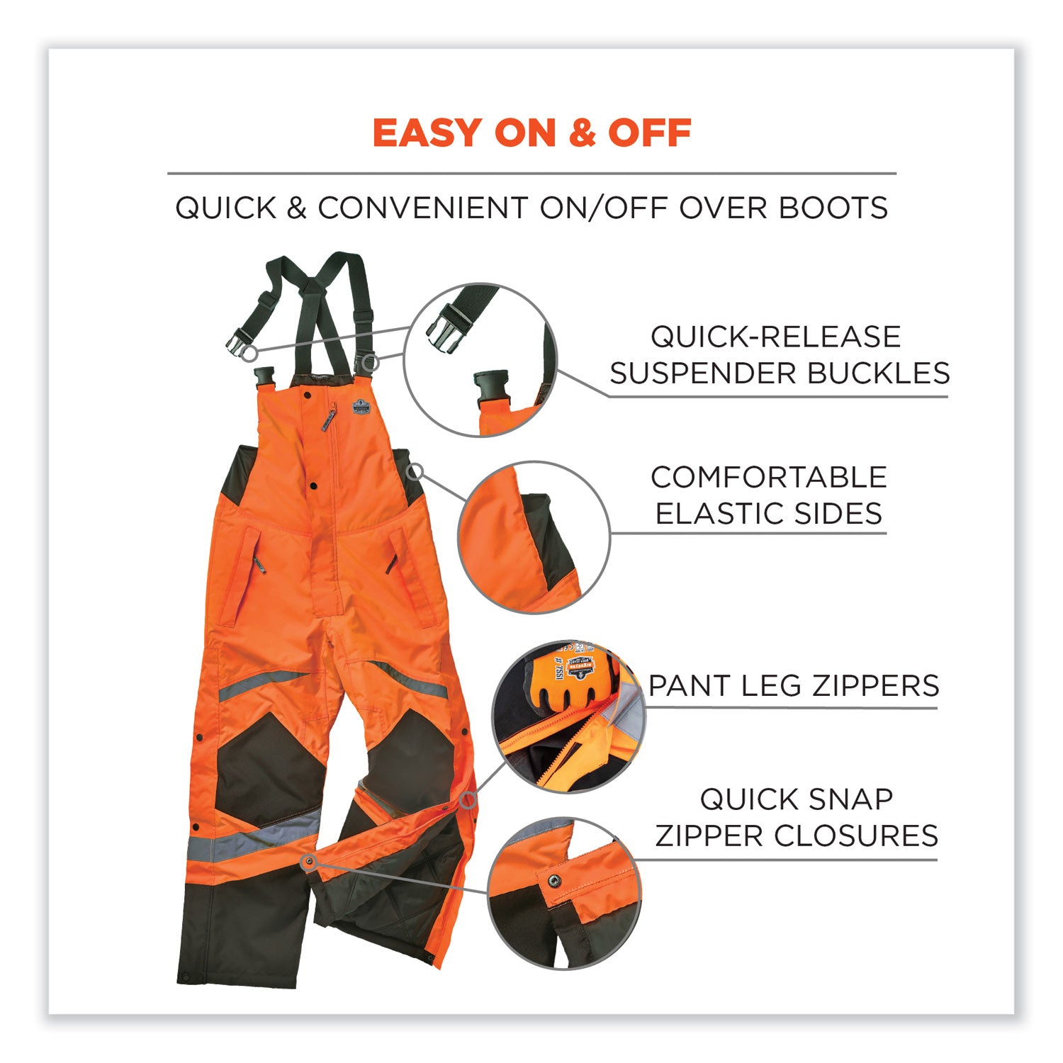 glowear-8928-class-e-hi-vis-insulated-bibs-small-orange-ships-in-1-3-business-days_ego25632 - 5