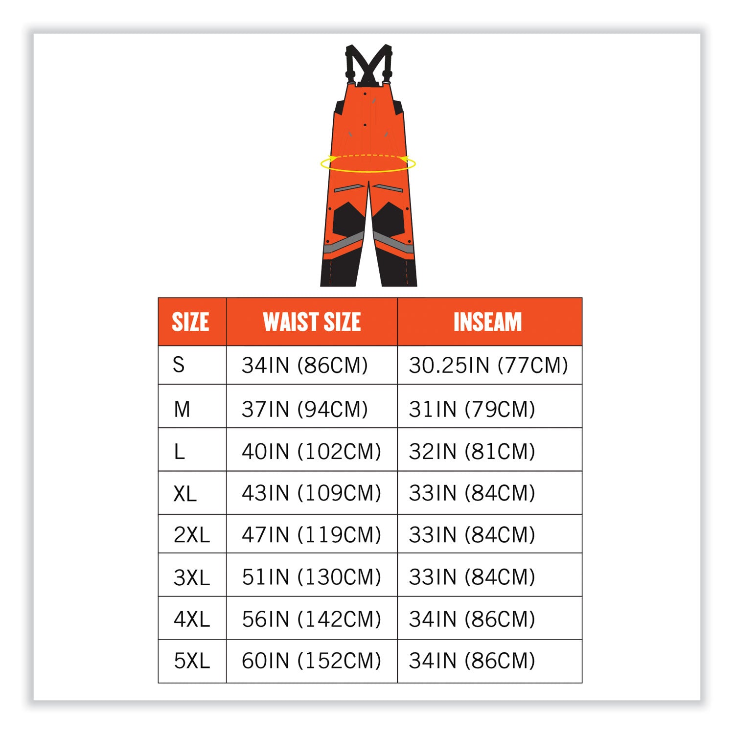 glowear-8928-class-e-hi-vis-insulated-bibs-large-orange-ships-in-1-3-business-days_ego25634 - 8