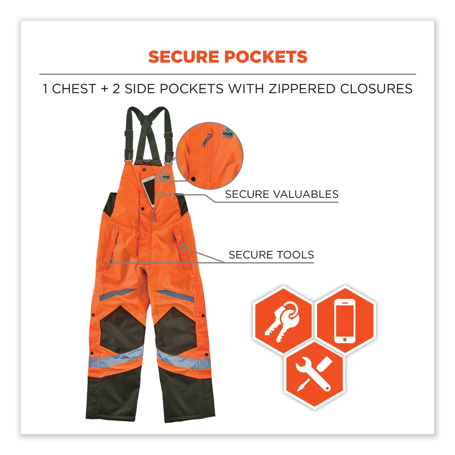 glowear-8928-class-e-hi-vis-insulated-bibs-3x-large-orange-ships-in-1-3-business-days_ego25637 - 7