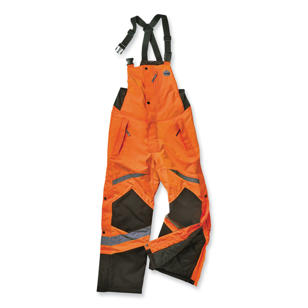 glowear-8928-class-e-hi-vis-insulated-bibs-4x-large-orange-ships-in-1-3-business-days_ego25638 - 1