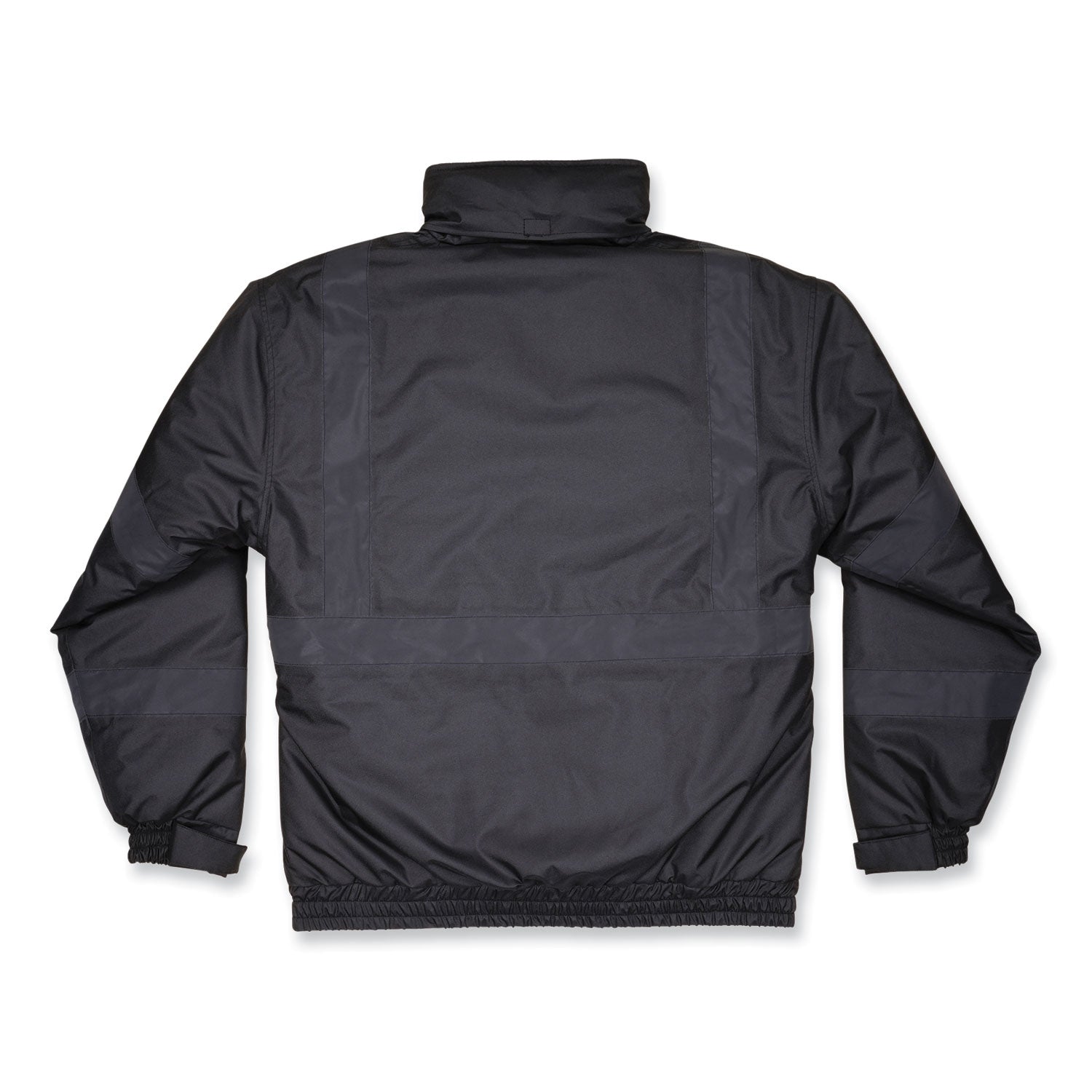 glowear-8377ev-non-certified-hi-vis-quilted-bomber-jacket-black-small-ships-in-1-3-business-days_ego25642 - 2