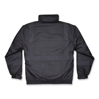 GloWear 8377EV Non-Certified Hi-Vis Quilted Bomber Jacket, Black, 2X-Large, Ships in 1-3 Business Days