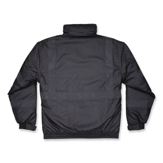 GloWear 8377EV Non-Certified Hi-Vis Quilted Bomber Jacket, Black, 4X-Large, Ships in 1-3 Business Days