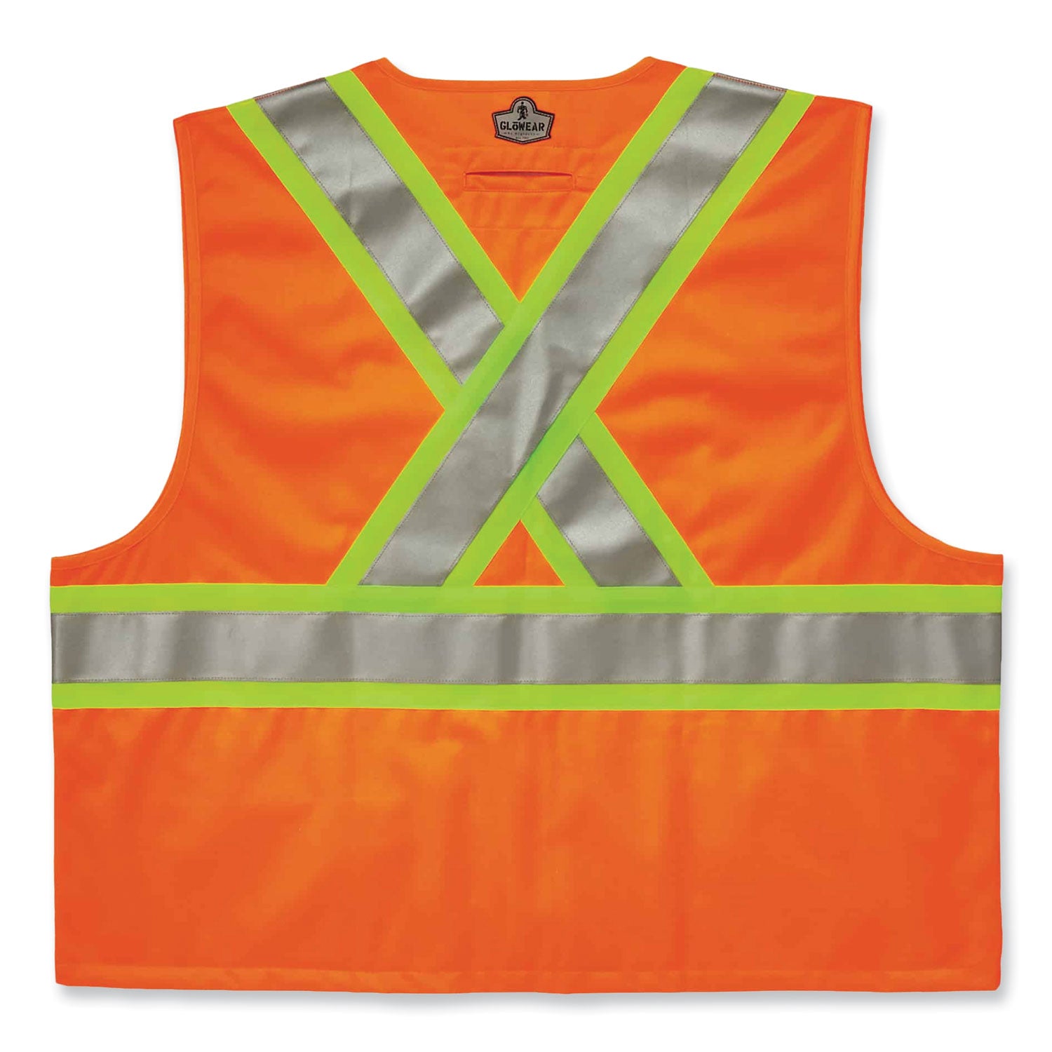 glowear-8235zx-class-2-two-tone-x-back-vest-polyester-large-x-large-orange-ships-in-1-3-business-days_ego26185 - 2