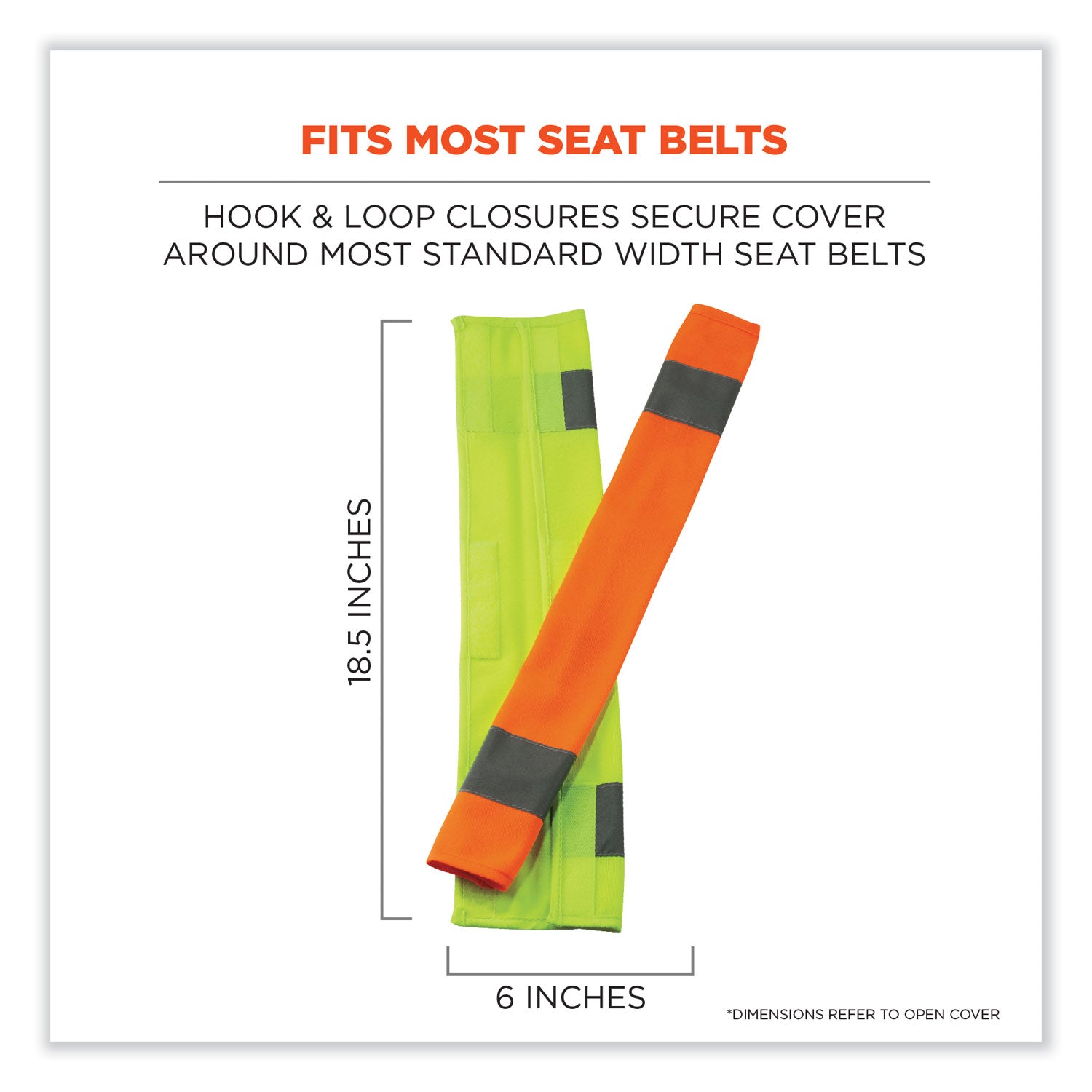 glowear-8004-hi-vis-seat-belt-cover-6-x-185-orange-ships-in-1-3-business-days_ego29041 - 4