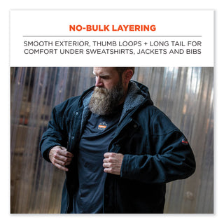 N-Ferno 6435 Midweight Long Sleeve Base Layer Shirt, 2X-Large, Black, Ships in 1-3 Business Days