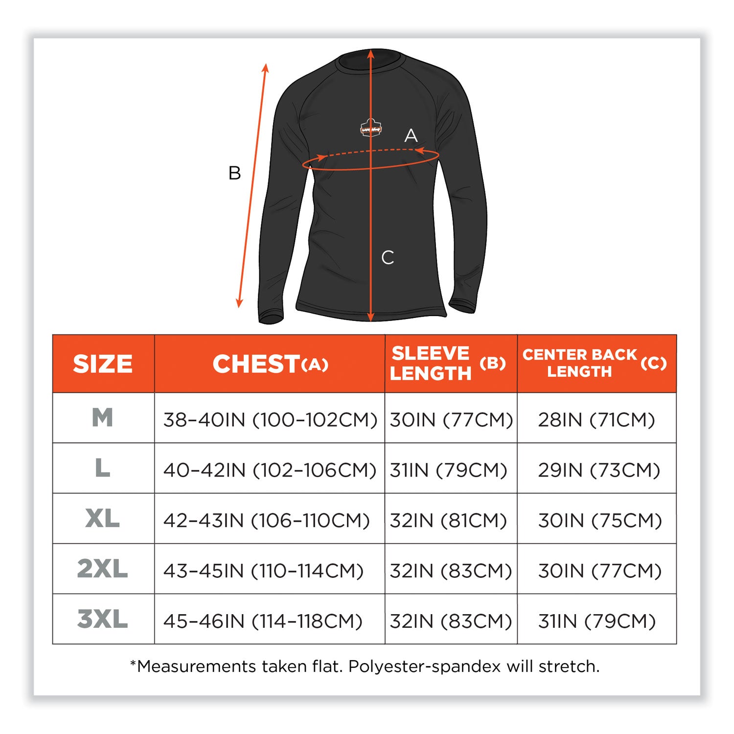 N-Ferno 6435 Midweight Long Sleeve Base Layer Shirt, 3X-Large, Black, Ships in 1-3 Business Days