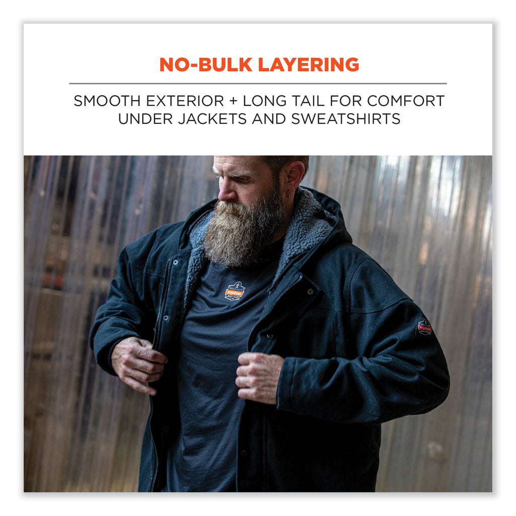 N-Ferno 6436 Long Sleeve Lightweight Base Layer Shirt, Large, Black, Ships in 1-3 Business Days