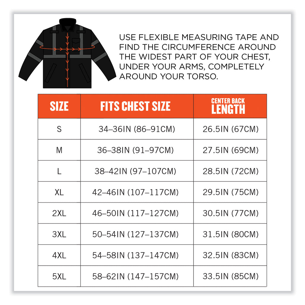 GloWear 8377EV Non-Certified Hi-Vis Quilted Bomber Jacket, Black, X-Large, Ships in 1-3 Business Days