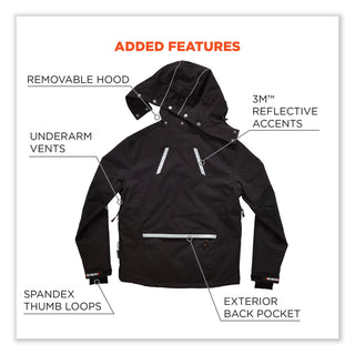 N-Ferno 6466 Thermal Jacket with 500D Nylon Shell, Large, Black, Ships in 1-3 Business Days