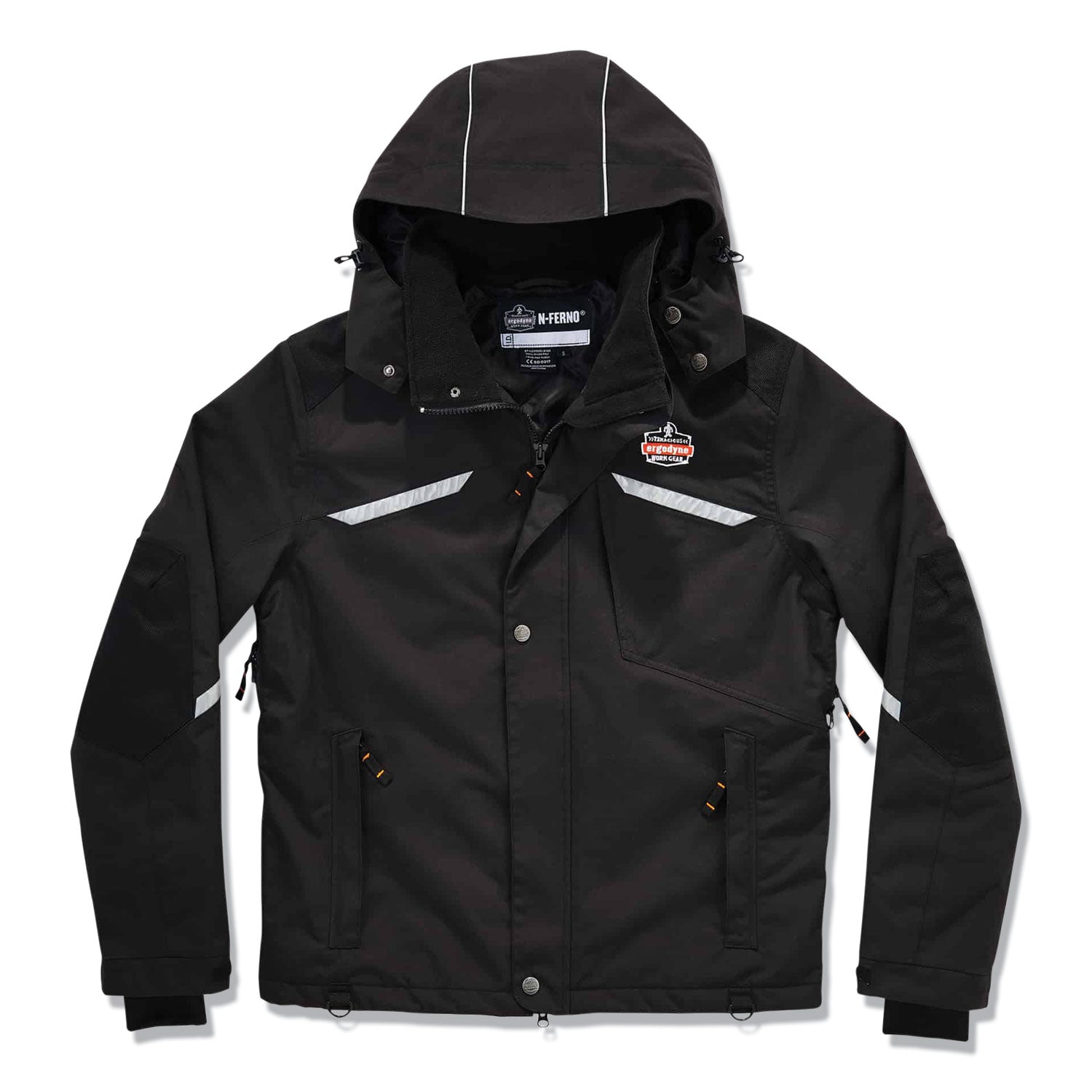 N-Ferno 6466 Thermal Jacket with 500D Nylon Shell, 3X-Large, Black, Ships in 1-3 Business Days
