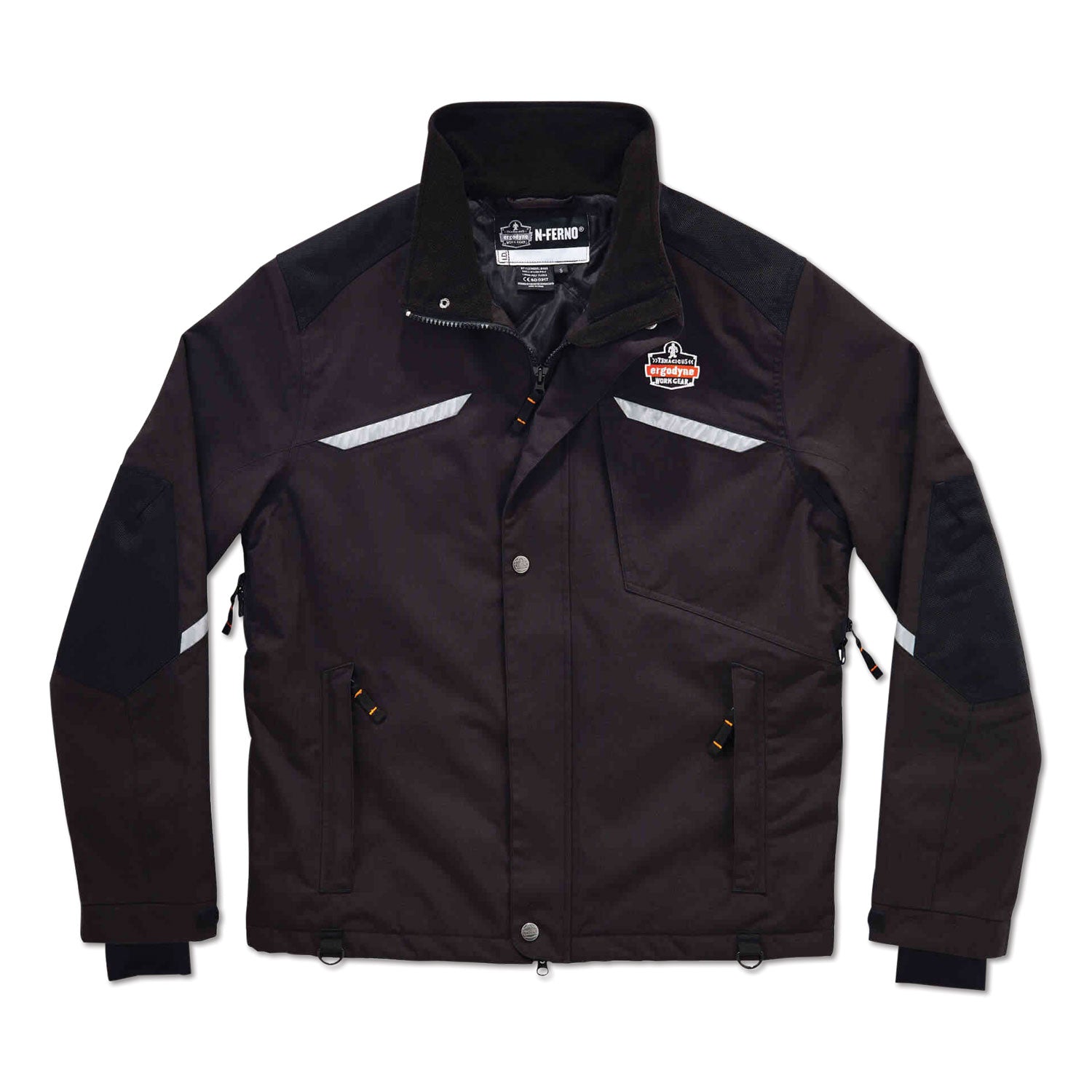 N-Ferno 6466 Thermal Jacket with 500D Nylon Shell, 3X-Large, Black, Ships in 1-3 Business Days
