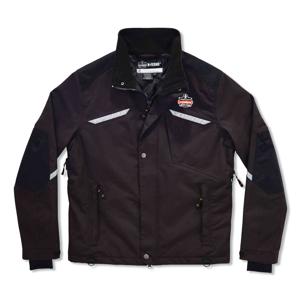 N-Ferno 6466 Thermal Jacket with 500D Nylon Shell, 4X-Large, Black, Ships in 1-3 Business Days