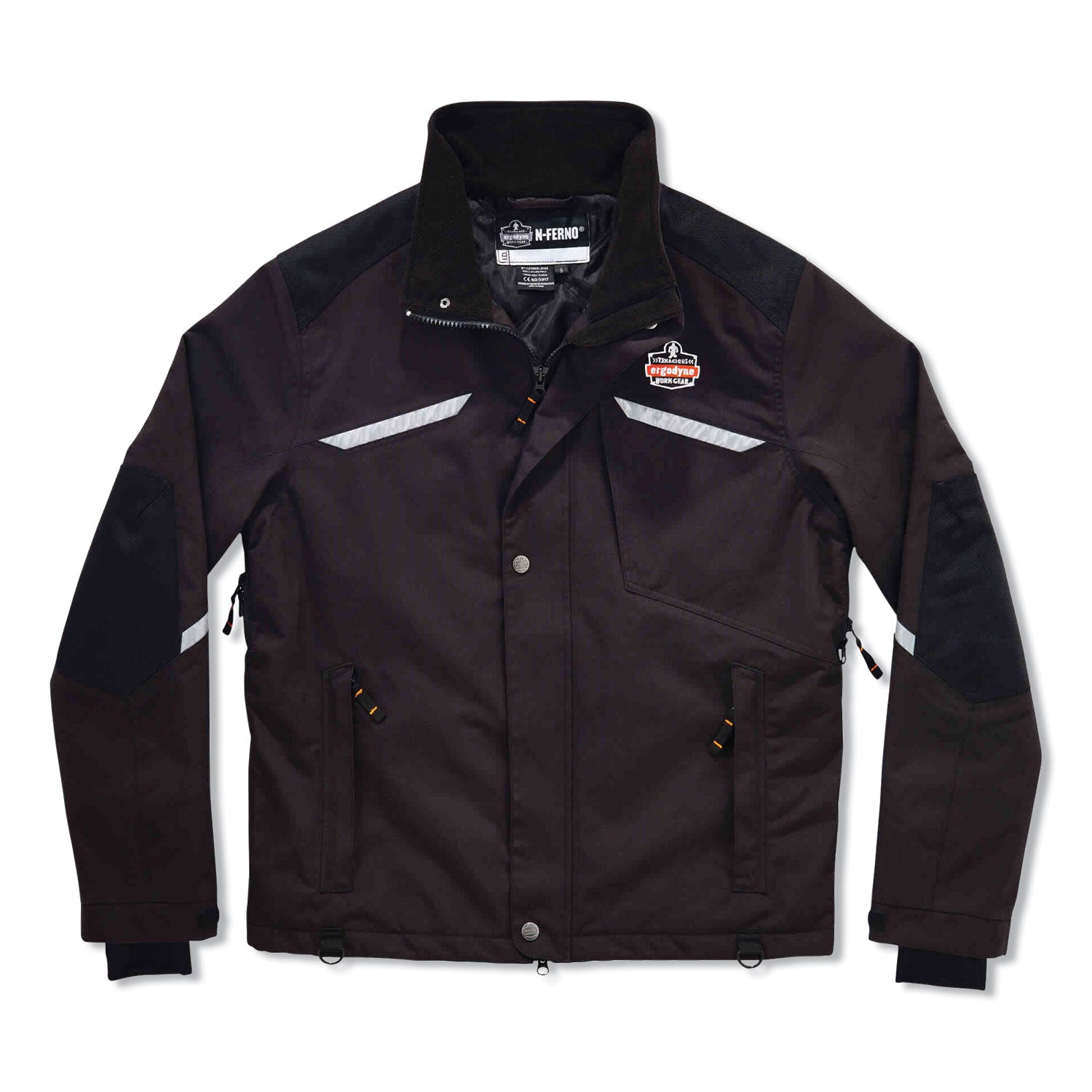 N-Ferno 6466 Thermal Jacket with 500D Nylon Shell, 4X-Large, Black, Ships in 1-3 Business Days