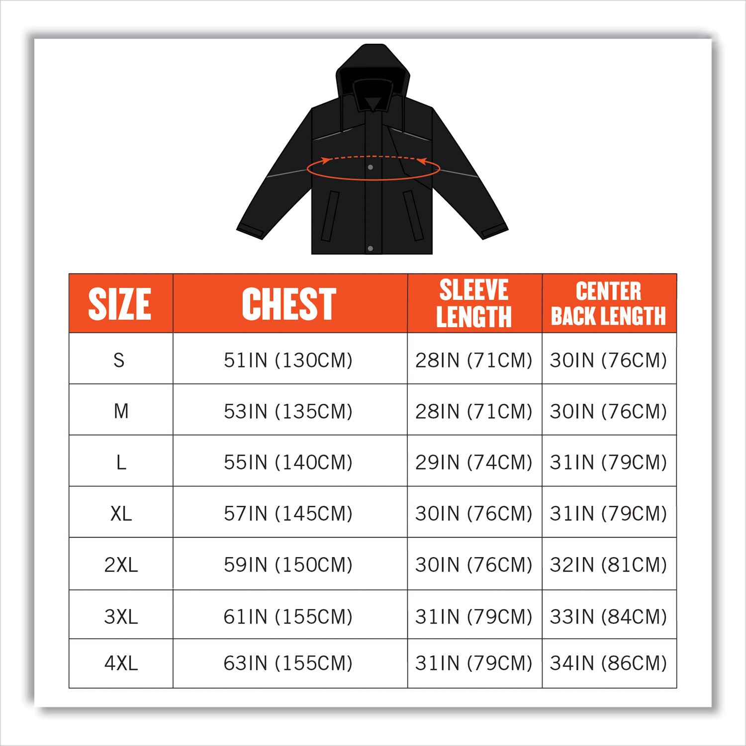 N-Ferno 6467 Winter Work Jacket with 300D Polyester Shell, Large, Black, Ships in 1-3 Business Days