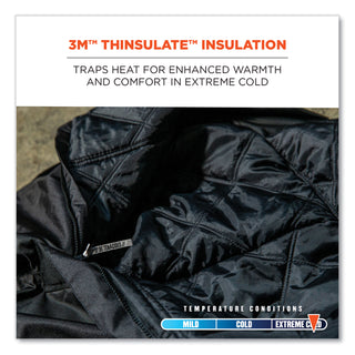 N-Ferno 6471 Thermal Bibs with 500D Nylon Shell, Small, Black, Ships in 1-3 Business Days