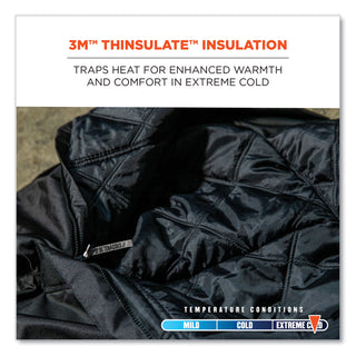 N-Ferno 6471 Thermal Bibs with 500D Nylon Shell, Medium, Black, Ships in 1-3 Business Days