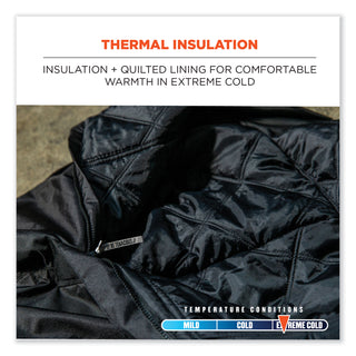 N-Ferno 6472 Thermal Bib with 300D Oxford Shell, Small, Black, Ships in 1-3 Business Days