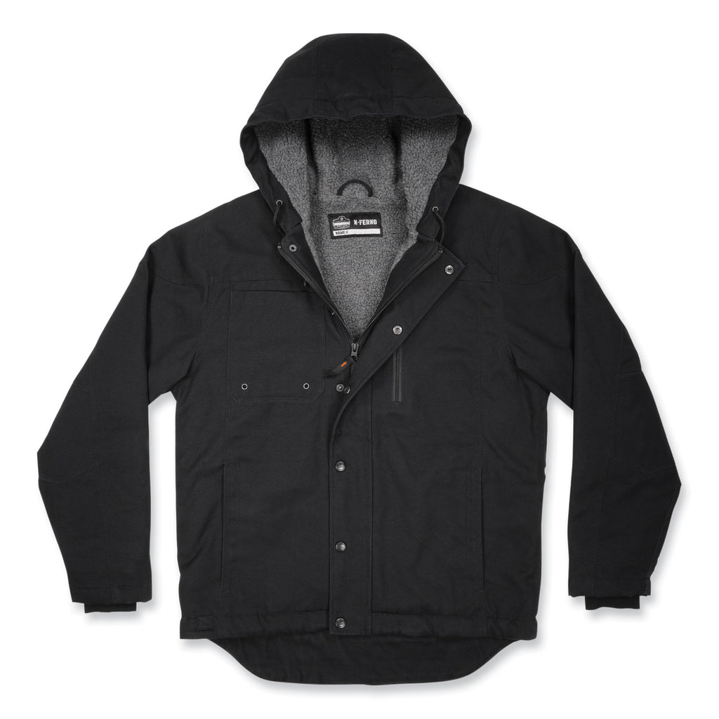 N-Ferno 6468 Duck Canvas Work Jacket, X-Large, Black, Ships in 1-3 Business Days