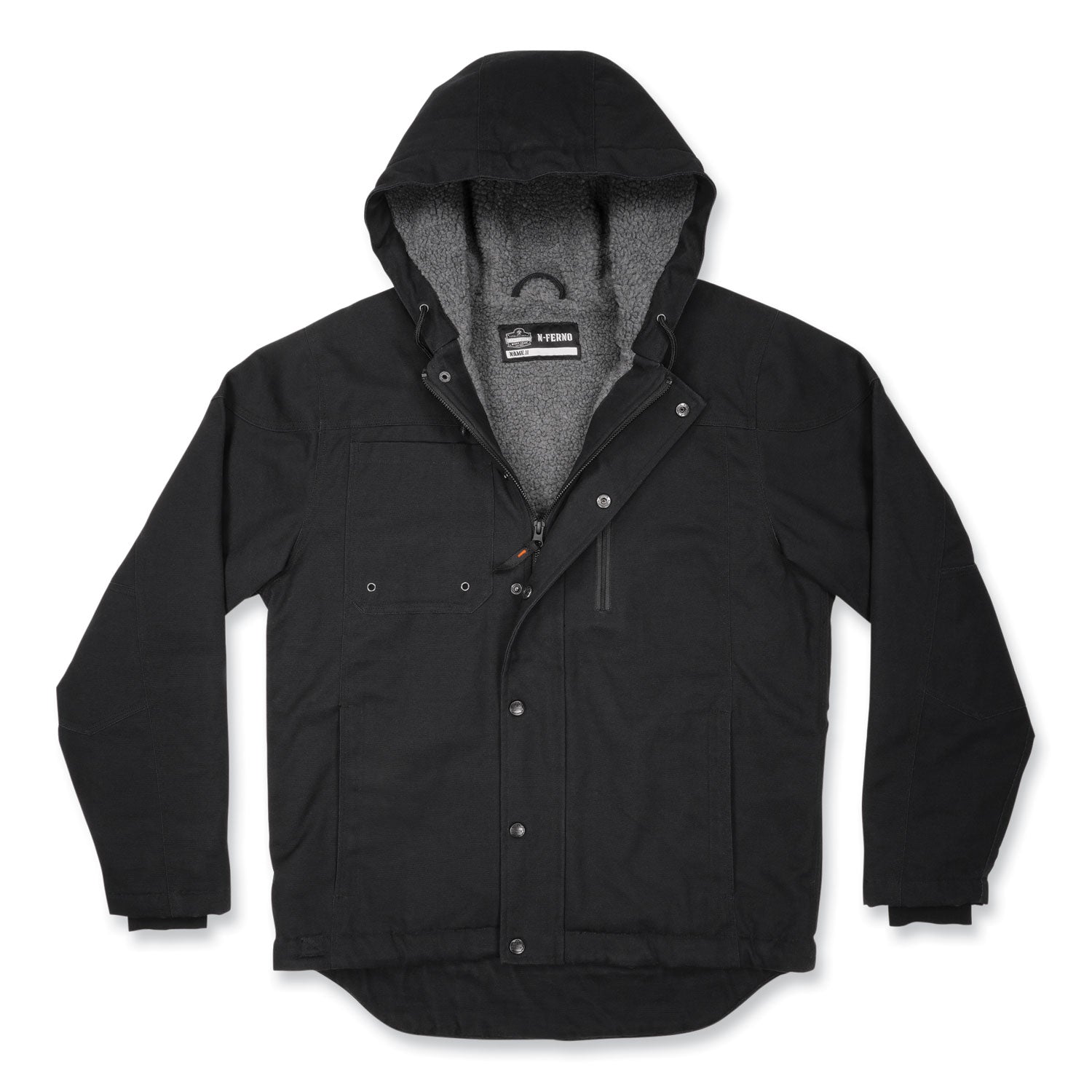 N-Ferno 6468 Duck Canvas Work Jacket, X-Large, Black, Ships in 1-3 Business Days