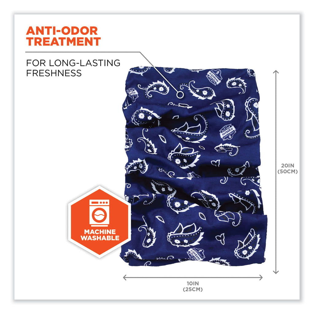Chill-Its 6485 Multi-Band, Polyester, One Size Fits Most, Navy Western, Ships in 1-3 Business Days
