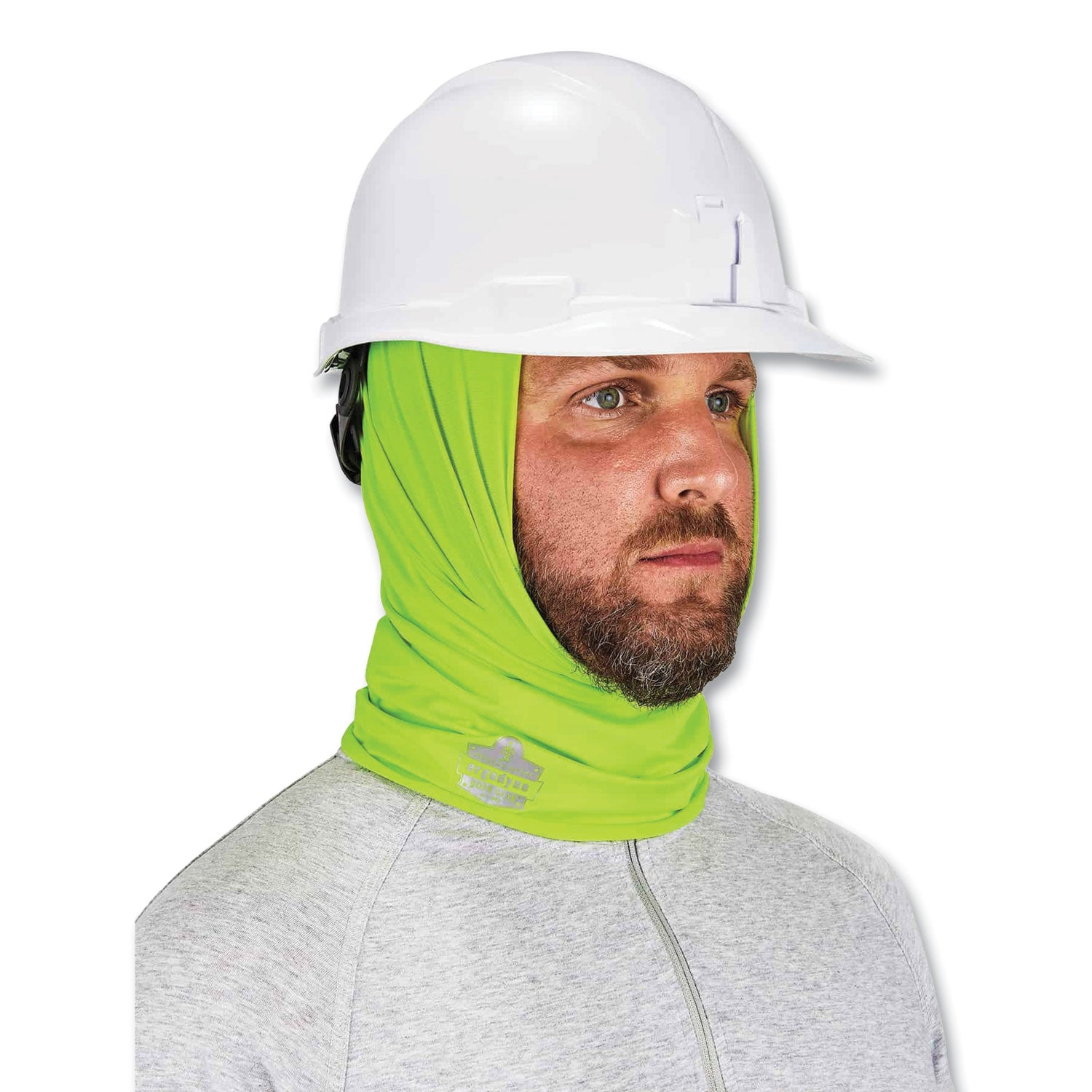 Chill-Its 6487 Cooling Performance Knit Multi-Band, Polyester/Spandex, One Size, Hi-Vis Lime, Ships in 1-3 Business Days