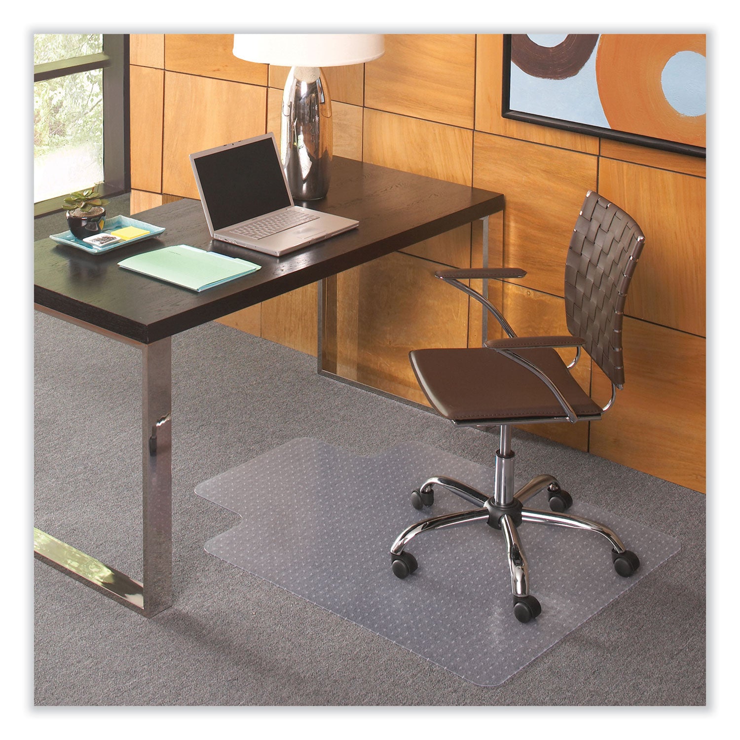 everlife-chair-mat-for-flat-pile-carpet-with-lip-36-x-48-clear-ships-in-4-6-business-days_esr121831 - 4