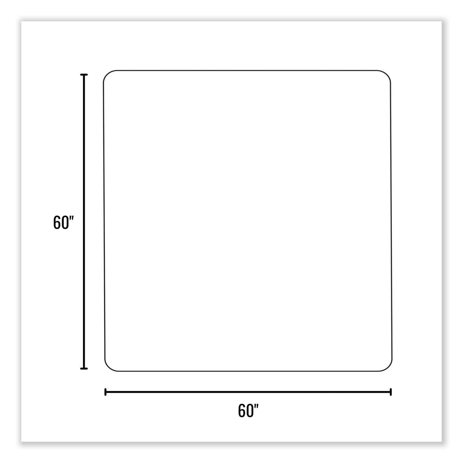 everlife-chair-mat-for-extra-high-pile-carpet-square-60-x-60-clear-ships-in-4-6-business-days_esr124681 - 4