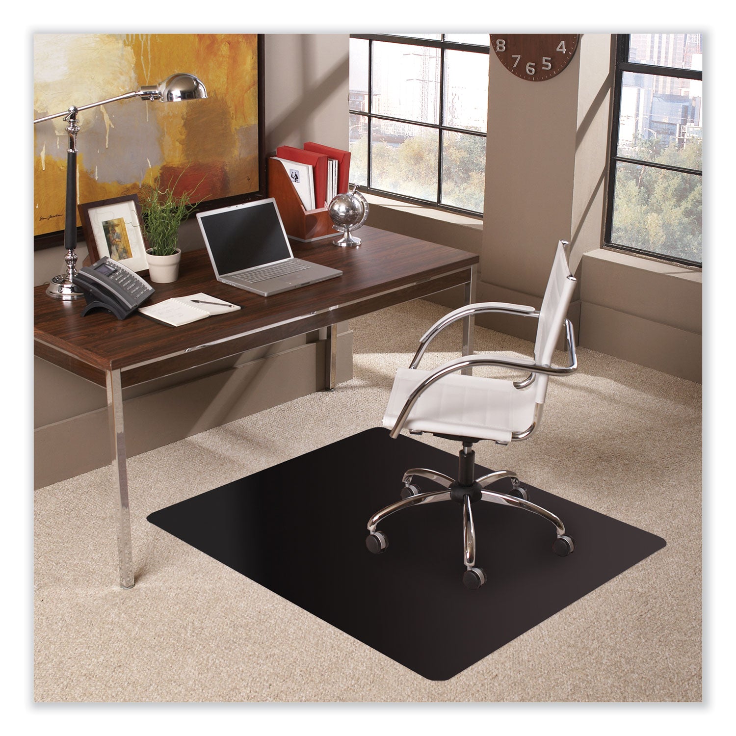 trendsetter-chair-mat-for-low-pile-carpet-36-x-48-black-ships-in-4-6-business-days_esr128013 - 2