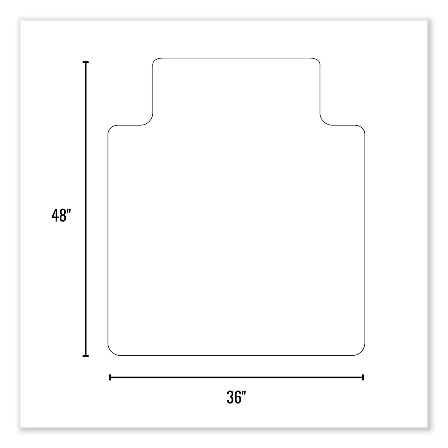 everlife-textured-chair-mat-for-hard-floors-with-lip-36-x-48-clear-ships-in-4-6-business-days_esr132033 - 3
