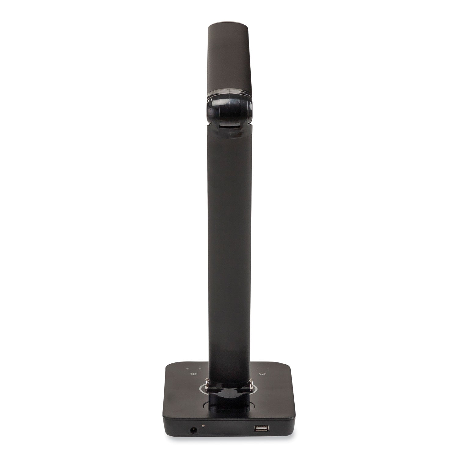 Vamp LED Wireless Charging Lamp, Multi-pivot Neck, 16.75" High, Black, Ships in 1-3 Business Days