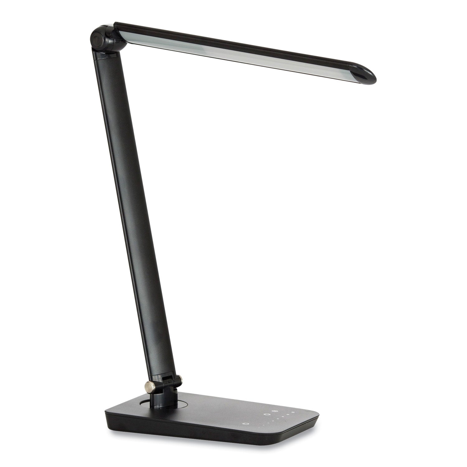 Vamp LED Wireless Charging Lamp, Multi-pivot Neck, 16.75" High, Black, Ships in 1-3 Business Days