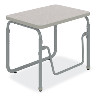 AlphaBetter 2.0 Height-Adjust Student Desk w/Pendulum Bar, 27.75 x 19.75 x 22 to 30, Pebble Gray, Ships in 1-3 Business Days