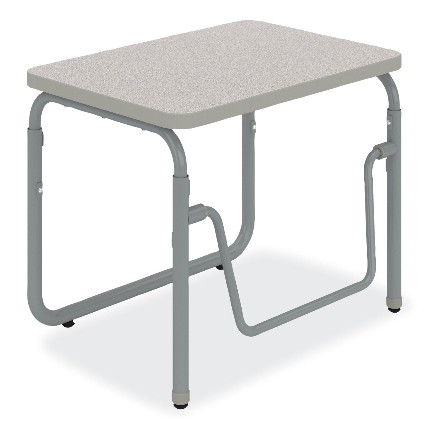 AlphaBetter 2.0 Height-Adjust Student Desk w/Pendulum Bar, 27.75 x 19.75 x 22 to 30, Pebble Gray, Ships in 1-3 Business Days