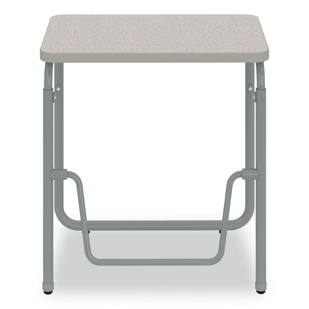AlphaBetter 2.0 Height-Adjustable Student Desk with Pendulum Bar, 27.75" x 19.75" x 29" to 43", Pebble Gray