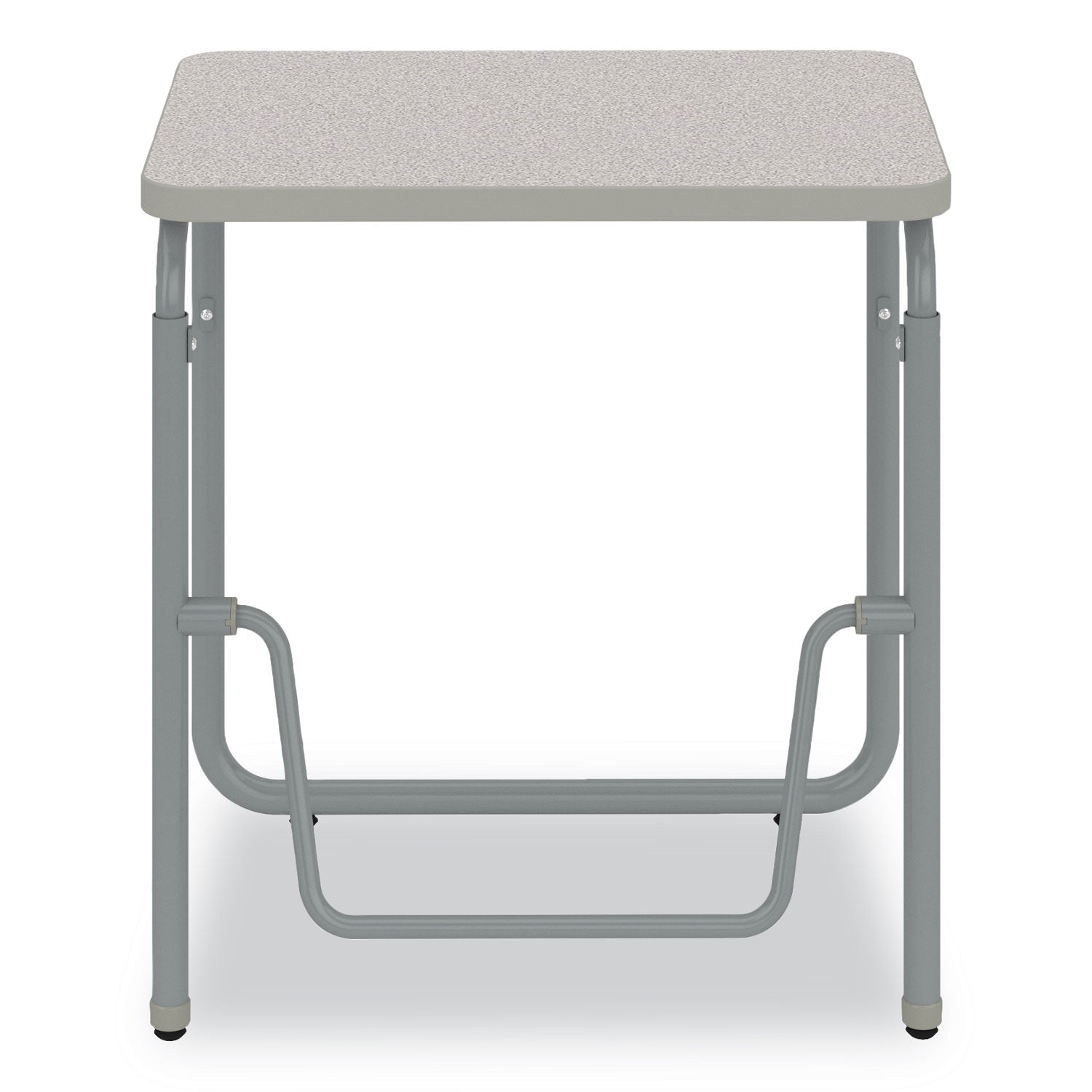 AlphaBetter 2.0 Height-Adjustable Student Desk with Pendulum Bar, 27.75" x 19.75" x 29" to 43", Pebble Gray