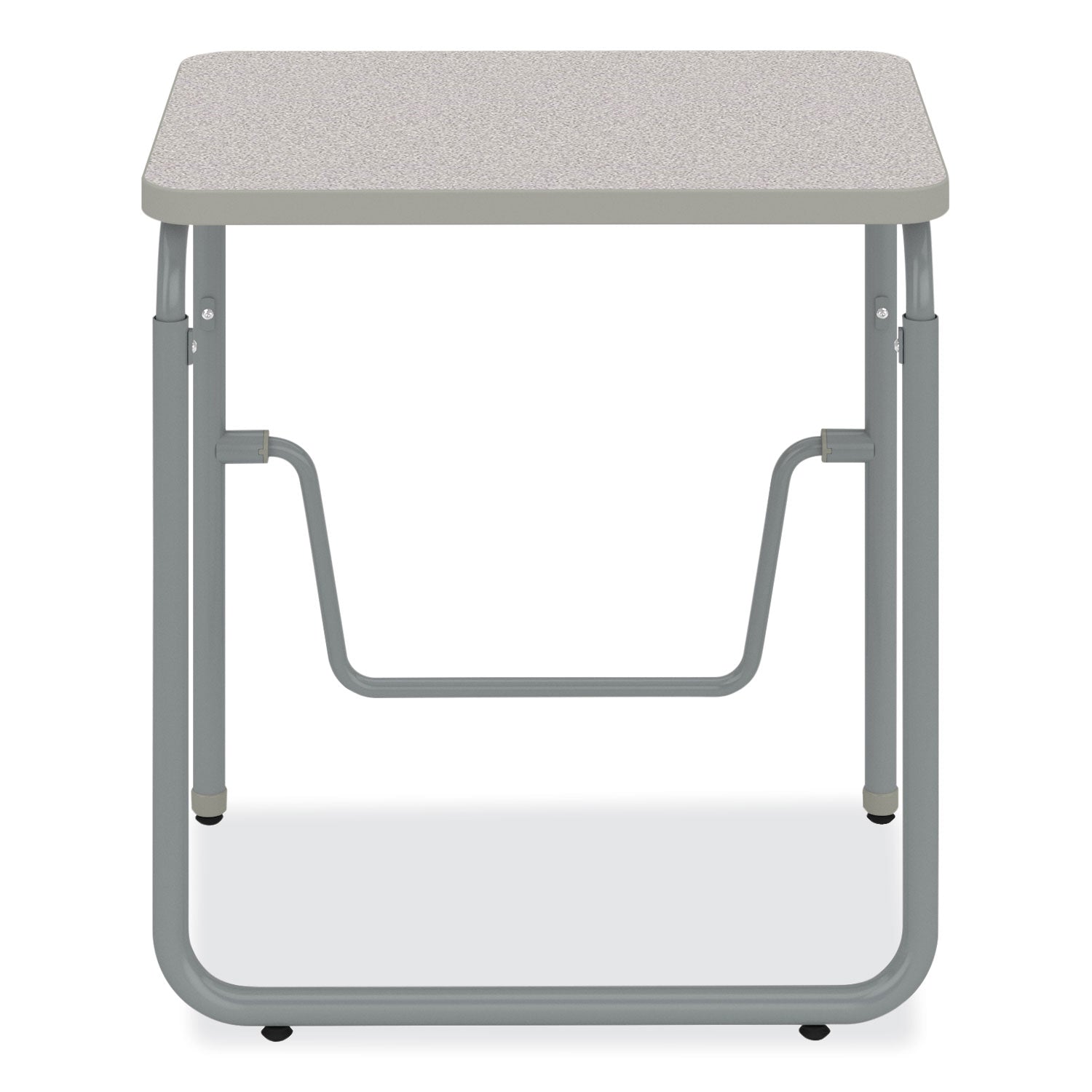 AlphaBetter 2.0 Height-Adjustable Student Desk with Pendulum Bar, 27.75" x 19.75" x 29" to 43", Pebble Gray