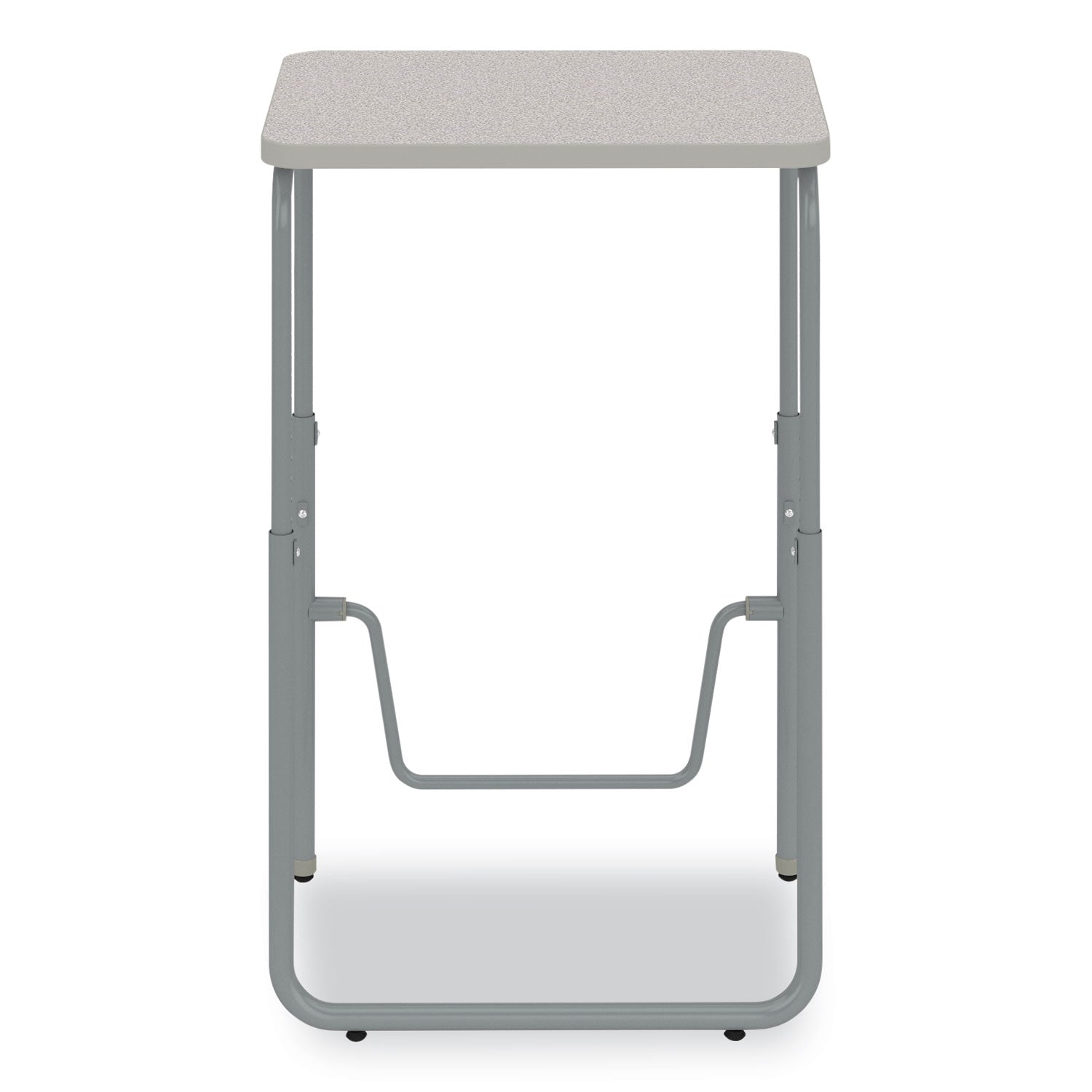 AlphaBetter 2.0 Height-Adjustable Student Desk with Pendulum Bar, 27.75" x 19.75" x 29" to 43", Pebble Gray