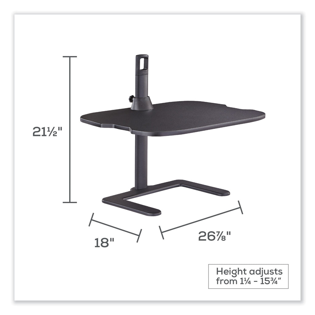 Stance Height-Adjustable Laptop Stand, 26.9 x 18 x 1.25 to 15.75, Black, Supports 15 lbs, Ships in 1-3 Business Days
