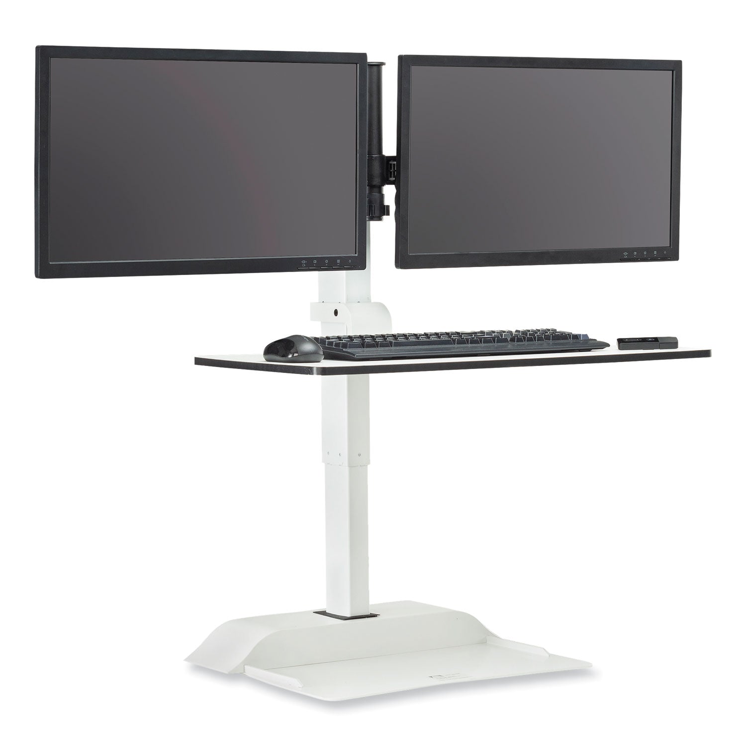 soar-electric-desktop-sit-stand-dual-monitor-arm-for-27-monitors-white-supports-10-lbs-ships-in-1-3-business-days_saf2193wh - 2