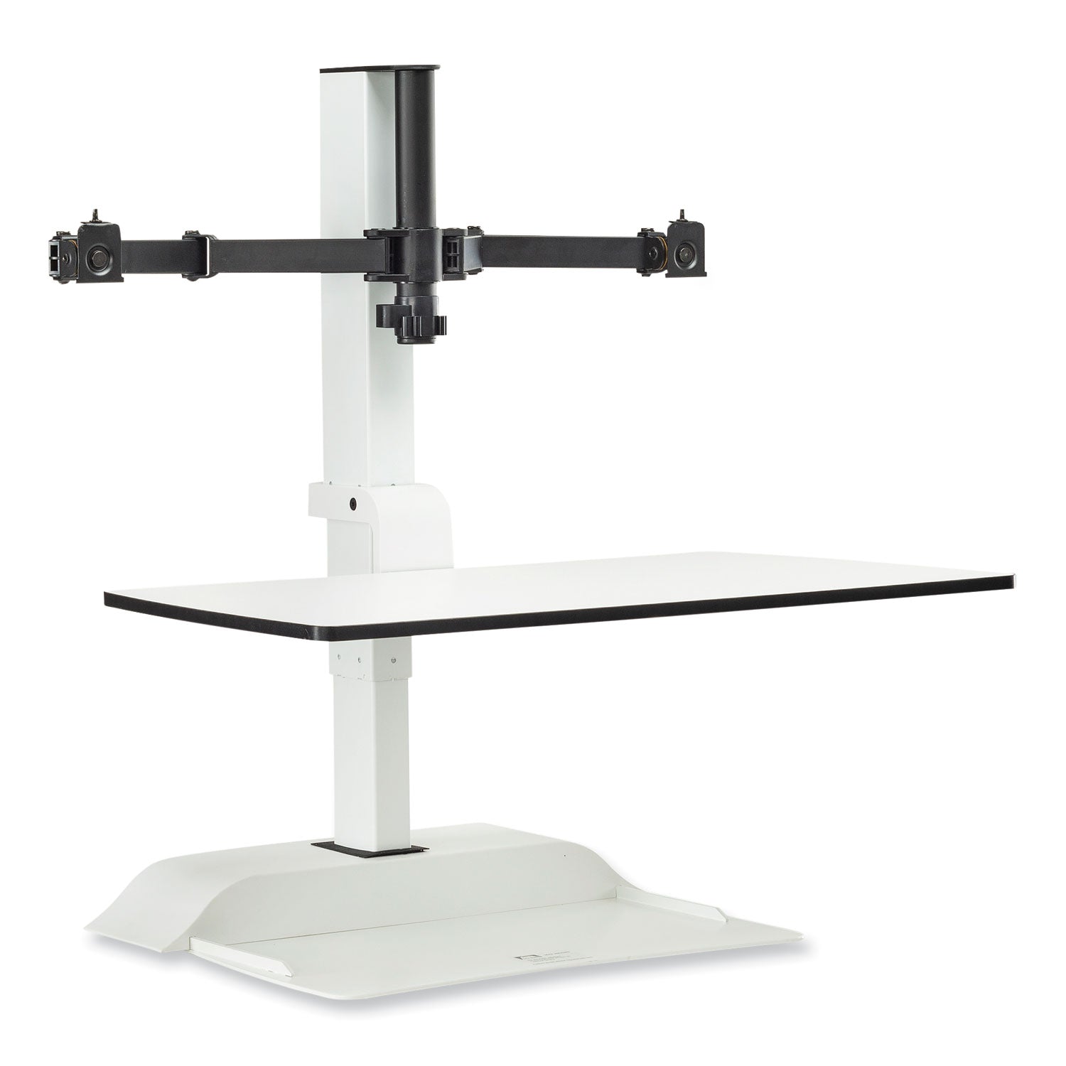 soar-electric-desktop-sit-stand-dual-monitor-arm-for-27-monitors-white-supports-10-lbs-ships-in-1-3-business-days_saf2193wh - 1