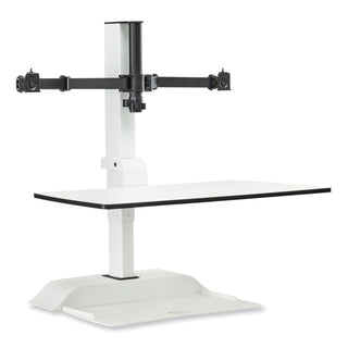 soar-electric-desktop-sit-stand-dual-monitor-arm-for-27-monitors-white-supports-10-lbs-ships-in-1-3-business-days_saf2193wh - 1