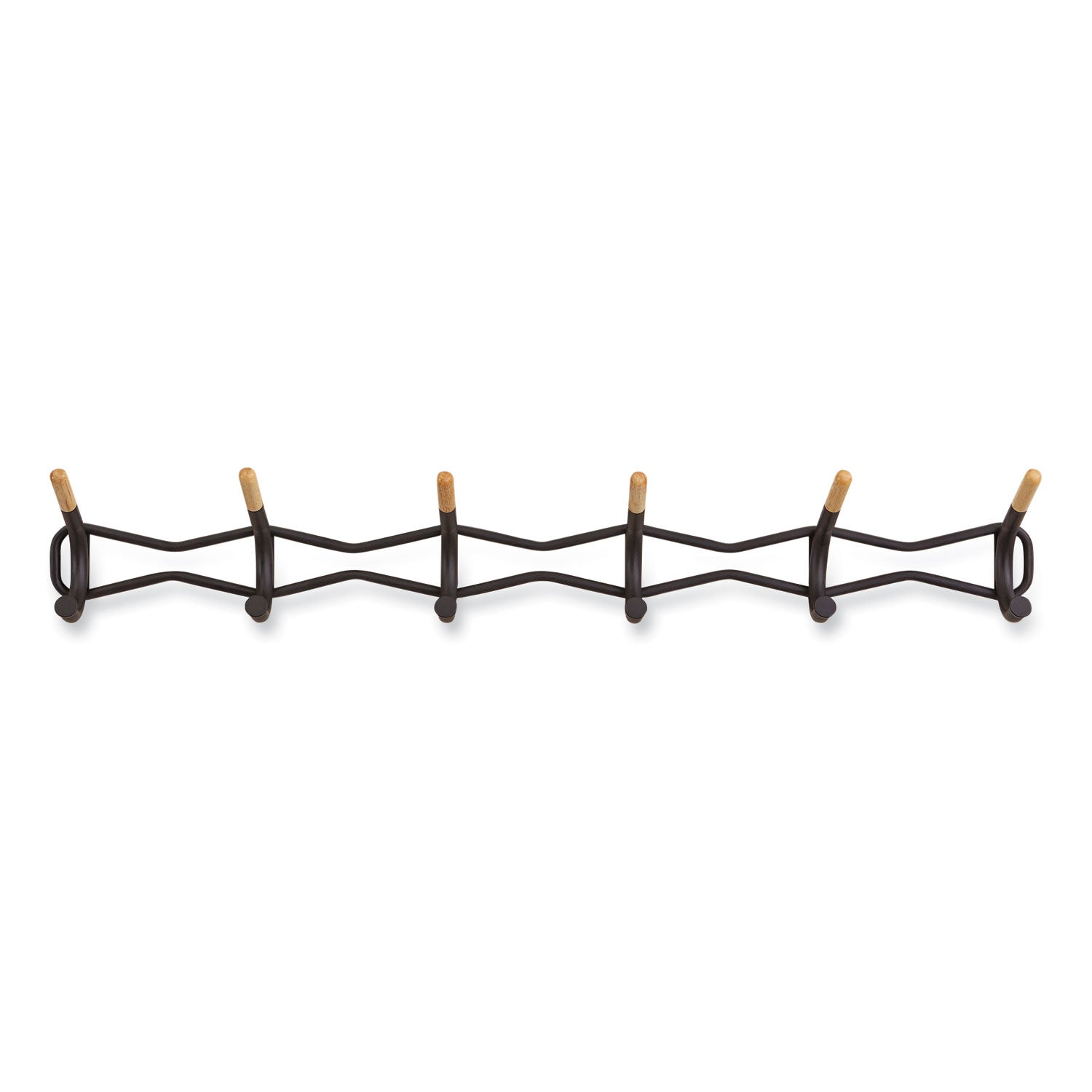 family-coat-wall-rack-6-hook-4275w-x-525d-x-725h-black-ships-in-1-3-business-days_saf4257bl - 2
