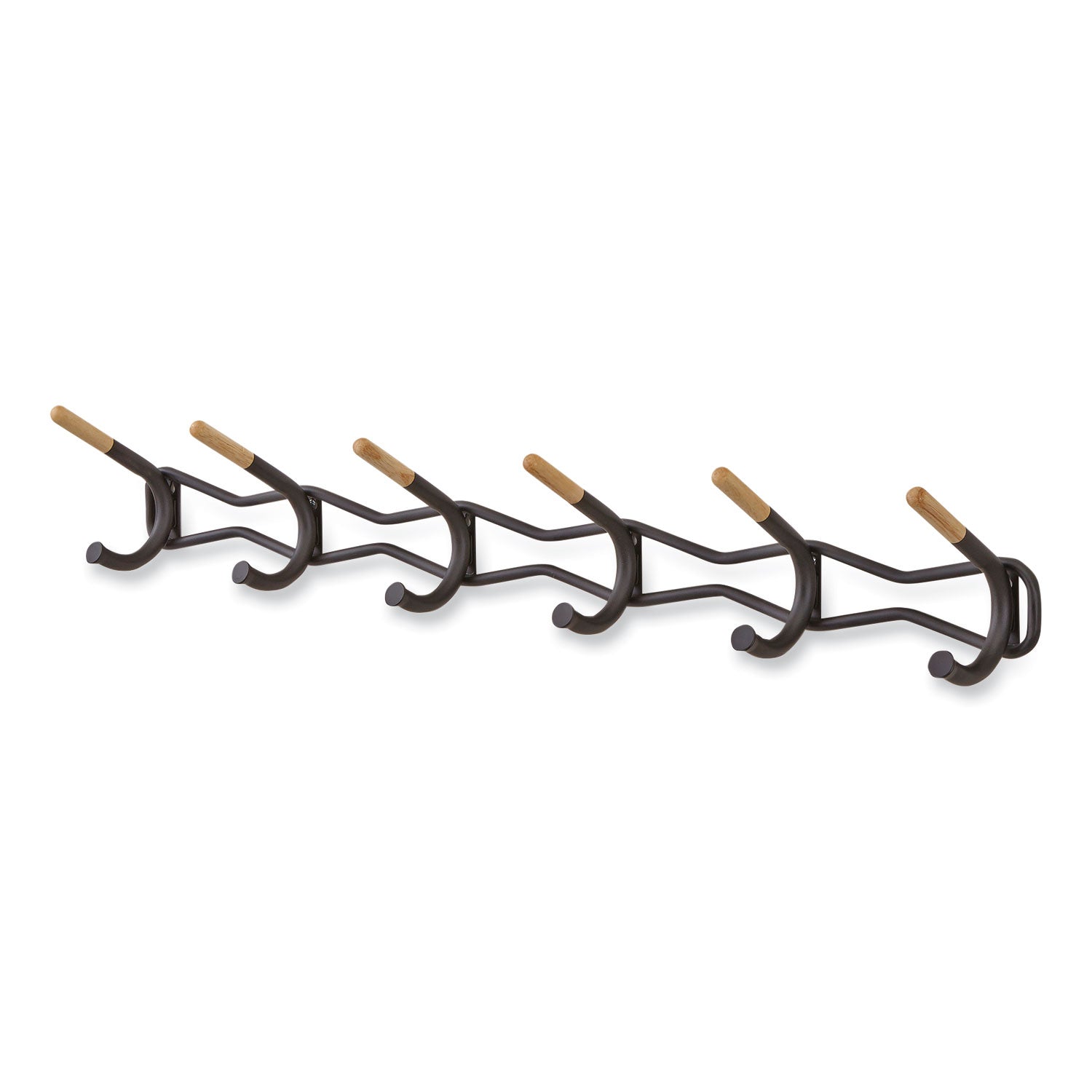 family-coat-wall-rack-6-hook-4275w-x-525d-x-725h-black-ships-in-1-3-business-days_saf4257bl - 3