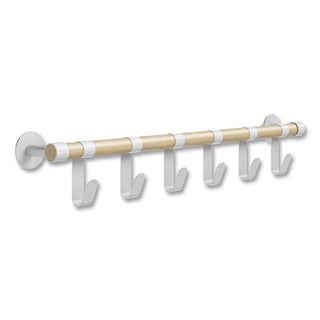 resi-coat-wall-rack-6-hook-3625w-x-425d-x-6h-white-ships-in-1-3-business-days_saf4264wh - 1